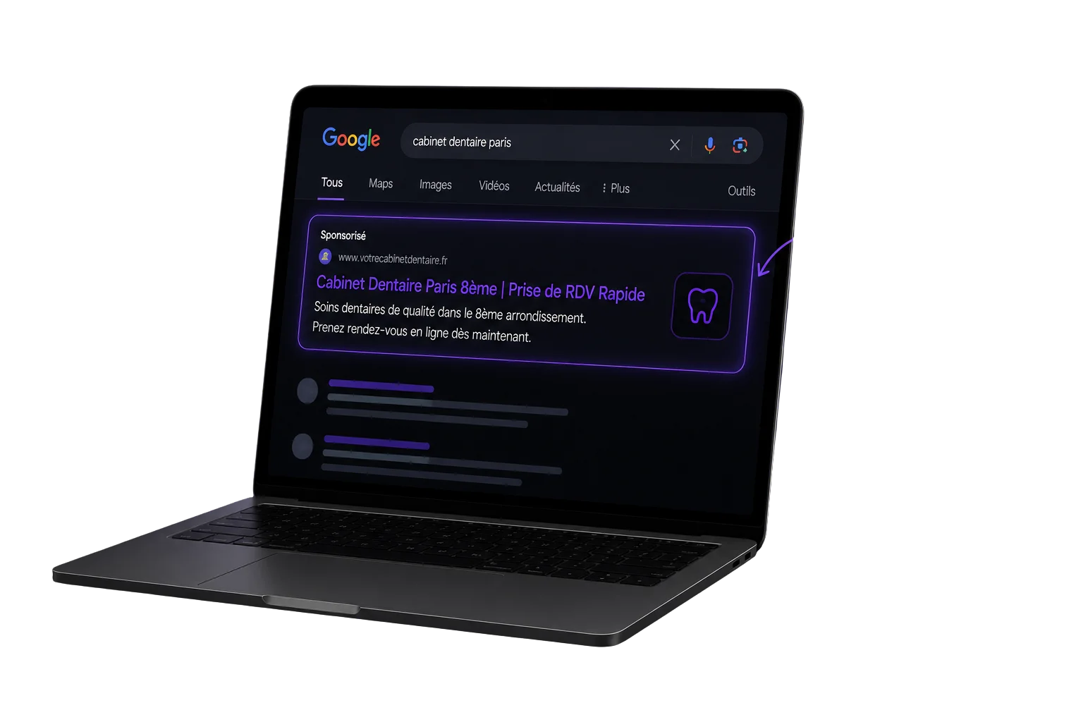 Aperçu d'une landing page orientée conversion
